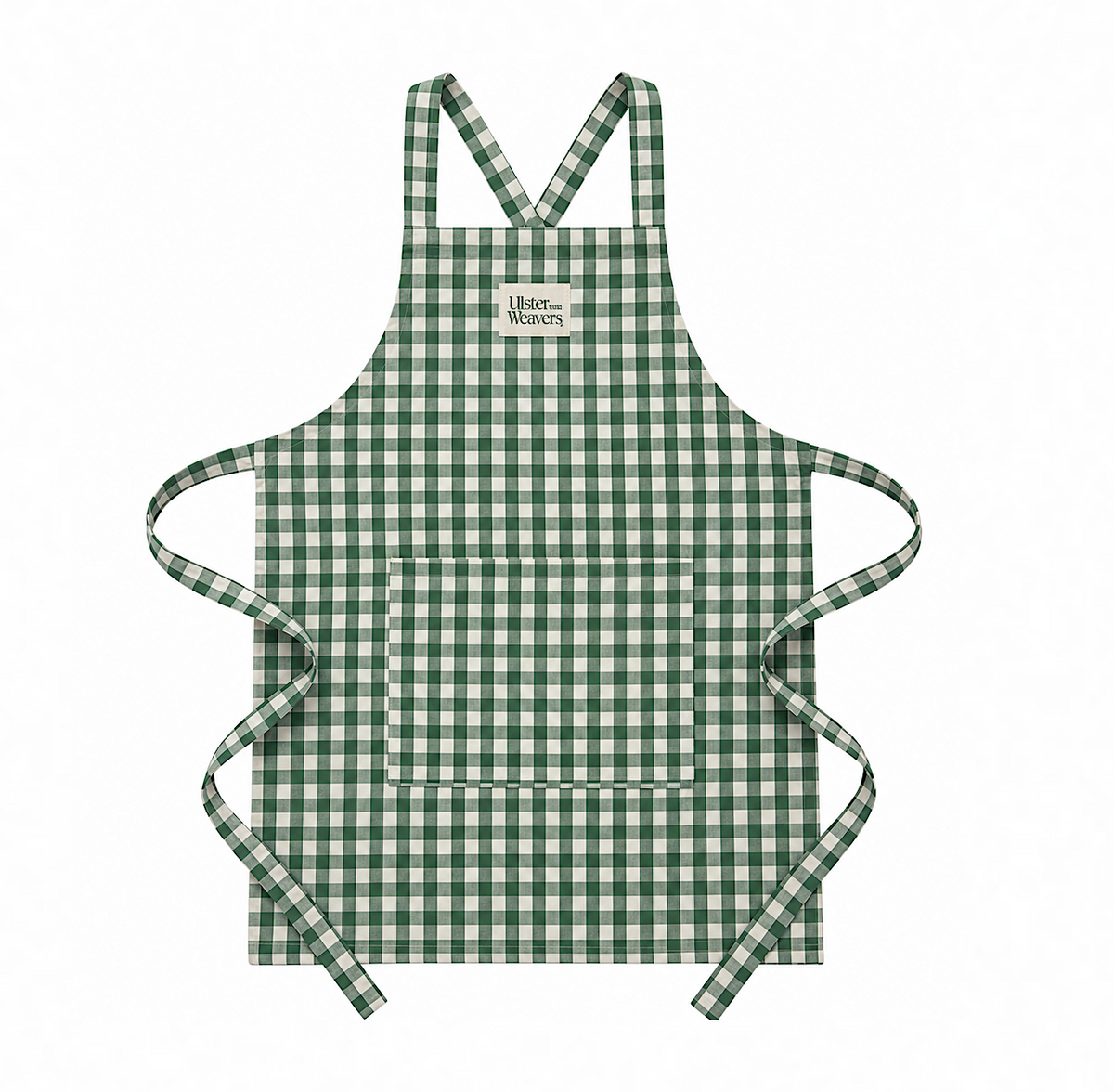 Ulster Weavers Green Gingham Check Apron