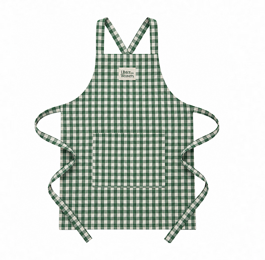 Ulster Weavers Green Gingham Check Apron