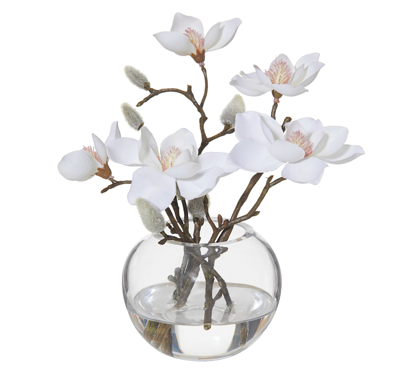 Faux Magnolia Vase