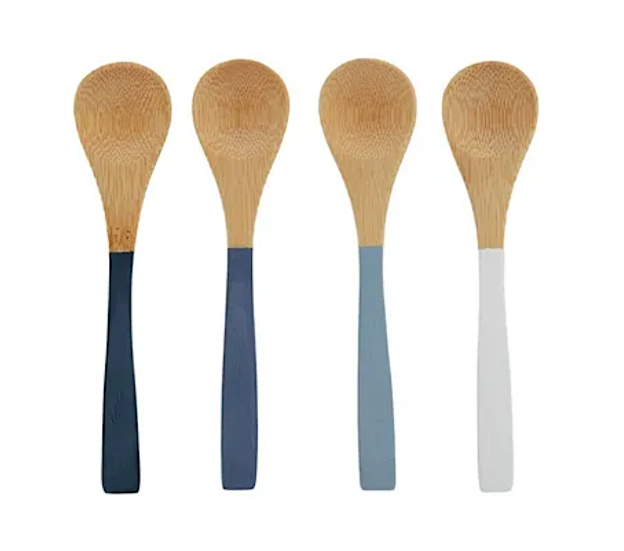 Blue Bala 4 Bamboo Spoons