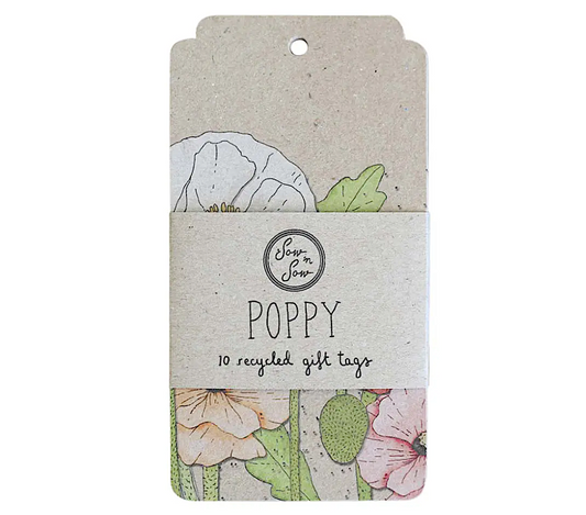 10pk Poppy Gift Tags