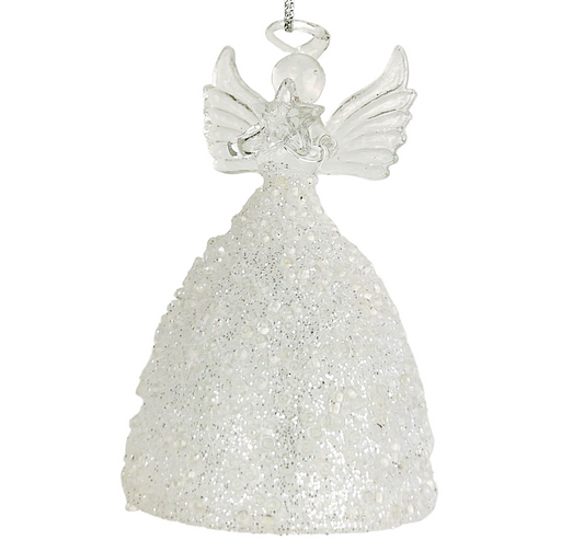 Glass Angel Tree Decoration