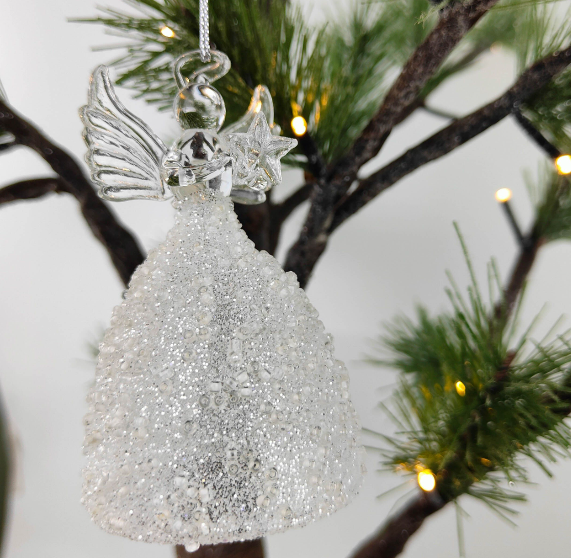 Glass Angel Tree Decoration