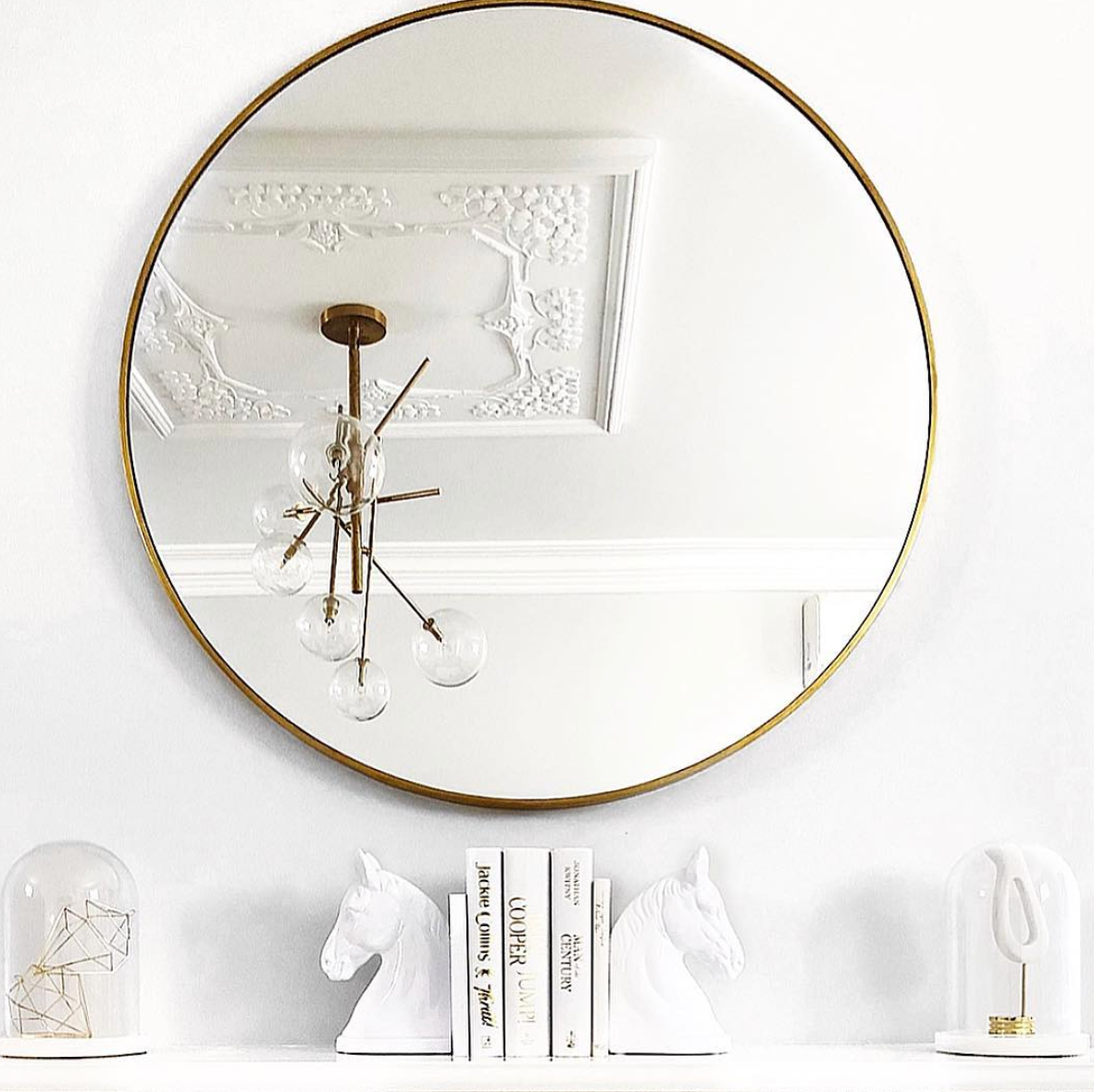 PRE ORDER - Brass Bella Round Mirror